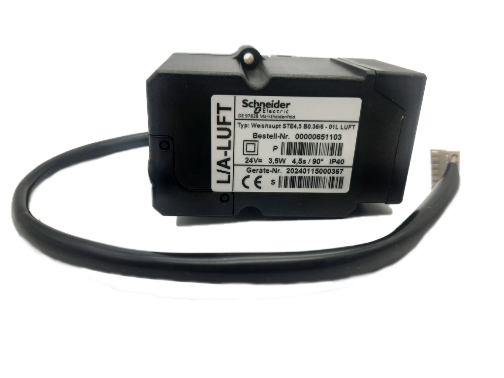 Сервопривод для воздуха Weishaupt STE 4,5 24V B0366-01LA для горелок WG 10/20/30/40, WL 30/40